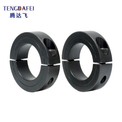 China Carbon Steel Blackened Carbon Steel Limit Locating Retaining Ring Shaft Optical Metal Bearing Separate Circlip Clamp Ring for sale