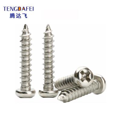 China Nickel Coating Pan Head Phillips Self Tapping Screw DIN 7981 ISO 7049 for sale