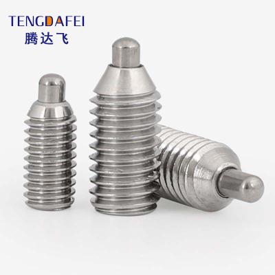 China Wholesale Custom Stainless Steel Threaded Stainless Steel Spring Plunger Hex Plug Wire Spring Plunger Pins for sale