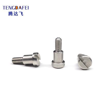 China M3 M4 M5 M6 M8 Low Profile Pan Head Stainless Steel Precision Low Profile Pan Head Slotted Shoulder Step Screws for sale