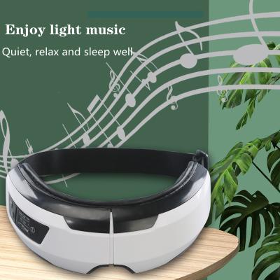 China EYE Improve Sleep Heat Compression Air Pressure Eye Therapy Massager, Wireless Music Rechargeable Electric Smart Eye Massager for sale