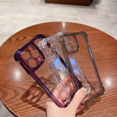 China Fashion Four Corner Shockproof Acrylic Clear Phone Case For iPhone 11 12 13 14 Pro Max for sale