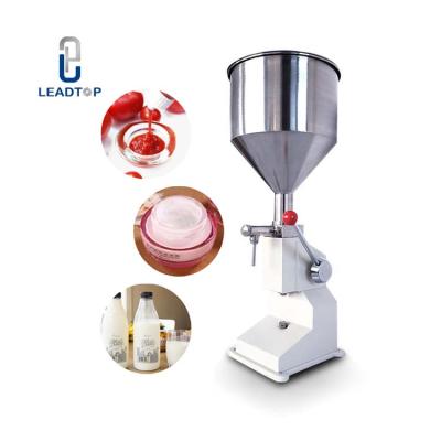 China Semi Automatic Pneumatic Beverage Paste Filling Machine For Cream Shampoo Paste Filler (5~50Ml) Cosmetic Supply for sale