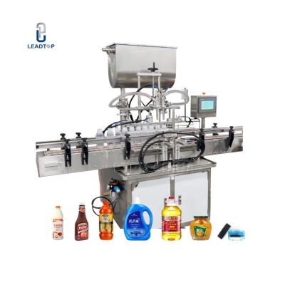 China Automatic High Viscosity Paste Filler Cosmetic Food Piston Cream Glass Bottle Filling Machine for sale