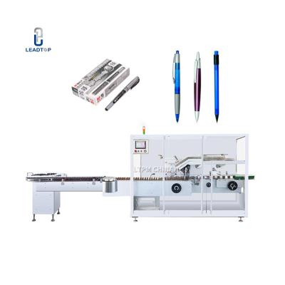 China Automatic Food Packaging School Supplies Gel Pen and Ballpoint Pen Cartoning Machine for sale