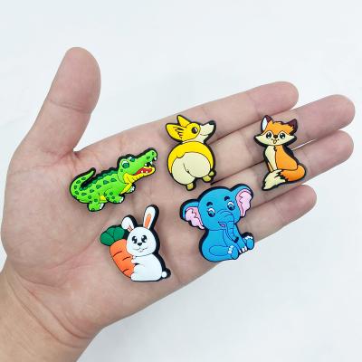 China Custom Cartoon Logo Kids Shoe Charm Decorations Hobble Charms Soft PVC Shoe Charms For Hobbles for sale