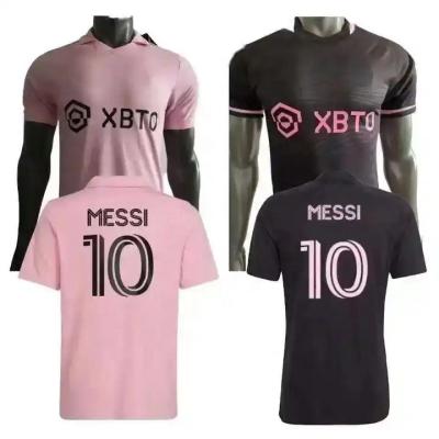 China Shirts & Tops 2023 2024 Thai Quality New Style Men's Inter Miami 10 Messi Fan Player Version Football Soccer Jersey for sale