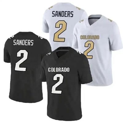 China QUICK DRY America Colorado College 2023 New 2 Shedeur Sanders 12 Travis Hunter Hot Selling Stitched Football Jerseys for sale