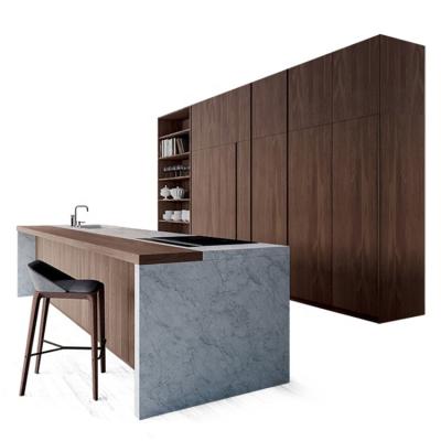 China Modern RTA Designs Wooden Home Modern Furniture Lacquer Modular Kitchen Custom Sideboard Te koop