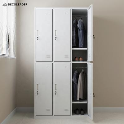 China (Size)Adjustable Hot Selling Steel Metal Clothing Locker Bedroom Closet Wardrobe Cabinet Te koop