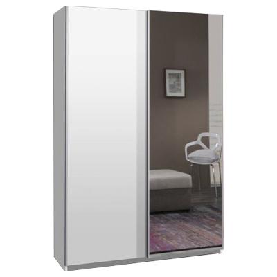 China Adjustable Overlay Wardrobe Sliding Door Sliding Door Bedroom Hanging Cabinet (Height) Te koop