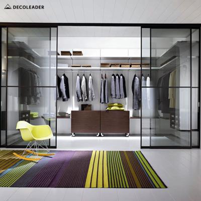 중국 (Size) Customized Adjustable Mirrored Glass Wardrobe Walk In Closet Sliding Door For Bedroom Furniture 판매용