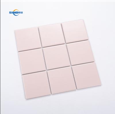 China Rustic Tiles Green Mosaic Wall Tile Pink Mosaic Tile for sale