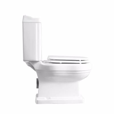 China Africa best-selling durable p-trap toilet ware ceramic cheap price toilet bowl ware pattern traditional cheap two piece sanitary ware set for sale