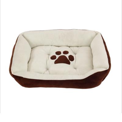 China New Four Seasons Soft And Comfortable Universal Dog Sofa Bed Breathable Large Rectangular Pet Bed for sale