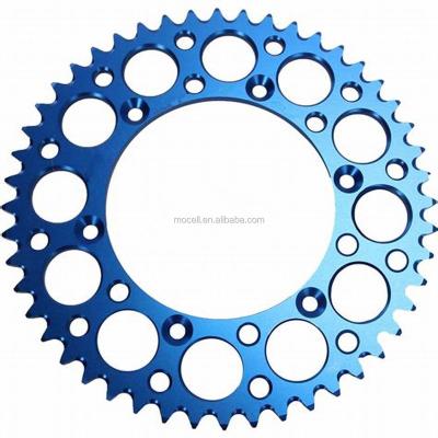 China CNC Machined Motorcycle Customized Anodized Aluminum Chain Sprocket For Pit Dirt Trail Bike Racing Customized for sale