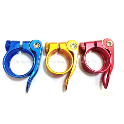 China Aluminum Anodized Bicycle Mocell 34.9mm Bicycle Parts Seat Post Clamp 31.8mm For Bike for sale