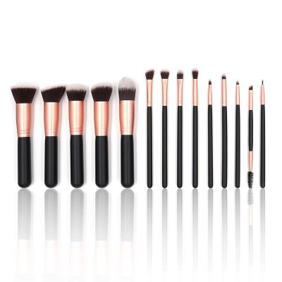 China Angular Blush 14 Pieces Professional Makeup Brush Set Synthetic Base Concealer Eye Face Powder Creamam Blending Liquid Cosmetics for sale