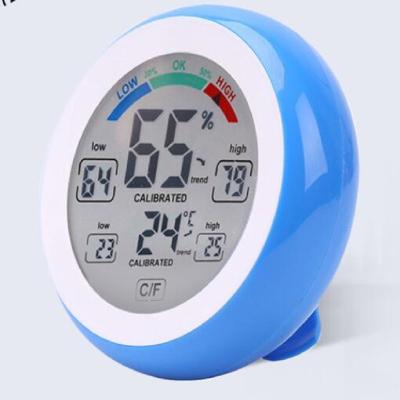 China ABS Digital Temperature and Humidity Controller Magnet Touch Screen Thermometer for sale