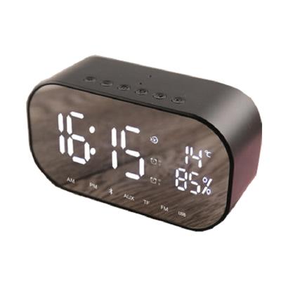 China Creative Gift New Alarm Clock S2 Calenders Wireless Blue Teeth Subwoofer Speaker Bedside Speaker Creative Gift for sale