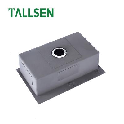 China Without Faucet TALLSEN Undermount Kitchen Sink Handmade Single Bowl Brushed Stainless Steel Laundry Sink for sale