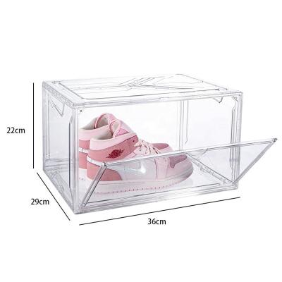 China Hot HC0009 net viable - selling the multifunctional shoe box can be assembled transparent acrylic shoe box for sale