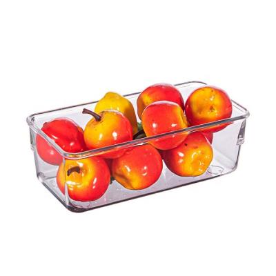 China KC0013-5 Fashion Viable Creative Free Space Desktop Drawer Plastic Tray Transparent Square Storage Box for sale