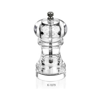 China Customizable High Quality Viable Spice Mill Grinder Color Clear Salt Pepper Grinder K-1079 for sale