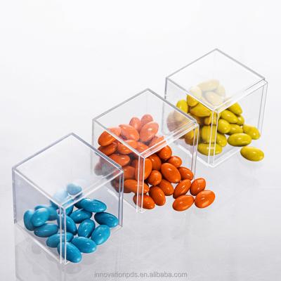 China New Viable Home Popular Plastic Storage Container Candy Box ZGLP6546 Packaging Mini Acrylic Candy Box With Lid for sale