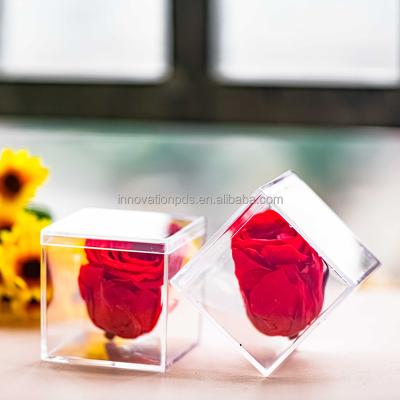 China ZGLP8579 High Quality Freshness Preservation Wedding Favors Candy Boxes Fit Clear Plastic Containers Acrylic Candy Box With Lid In Storage for sale