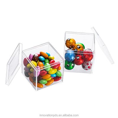 China New CL5533-A Viable Popular Disposable Plastic Containers Food Take Out Container Food Box Mini Plastic Acrylic Candy Box for sale