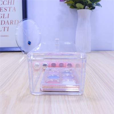 China M-8026AWholesale Viable Acrylic Clear Plastic Cosmetic Makeup Organizer and Clear Makeup Desk Tray Box Jewelry Storage Box for sale