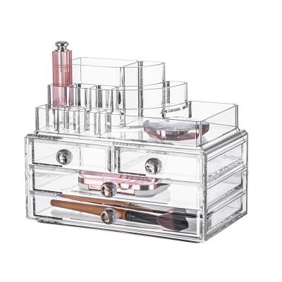 China M-8216A Viable Hot Selling Acrylic Makeup Organizer Tray Makeup Organizer In Storage Home Box for sale