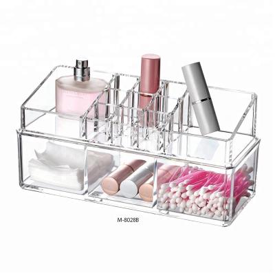 China Best China Wholesale Cheap Viable Stacked Bath Storage Acrylic Cosmetic Displays M-8028B Make Up Organizers for sale