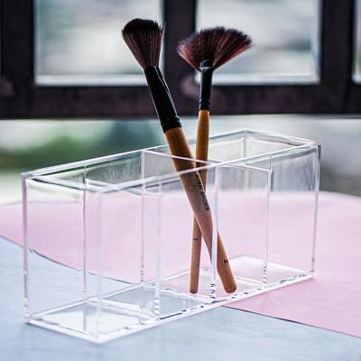 China Home M-8114 Makeup Storage Brush Holder 9 Holes Stand Up Lipstick/Liquid Base Cosmetic Nail Polish Container Frame for sale