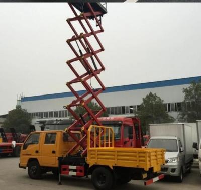 China 6 wheels JMC hydraulic platform vehicle/aerial work platform truck/aerial ladder truck for sale