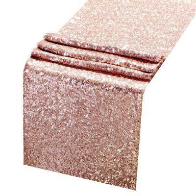 China Party Decoration Set 30*275cm Rain Curtain Door Curtain Table Finger Paper Sequin Table Cloth For Party for sale