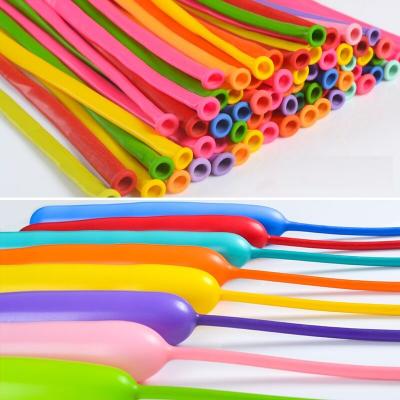 China Toy Wholesale Magic Promotional Strip Balloon 1.8g 200pcs Mixed Color System DIY Modeling Balloon for sale