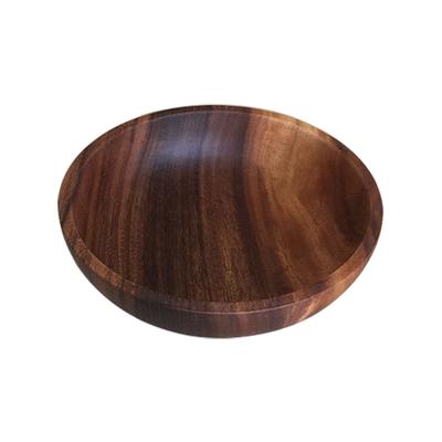 China Sustainable Wholesale Acacia Wood Dough Bowl Accompanying Sauce Bowl for sale