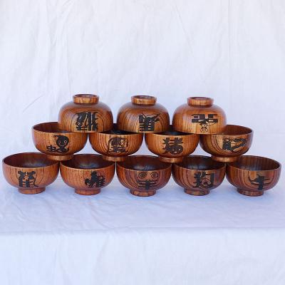 China Viable Creative Wooden Bowl Unique Food Safety Tea Cups 100% Wooden Mug for sale