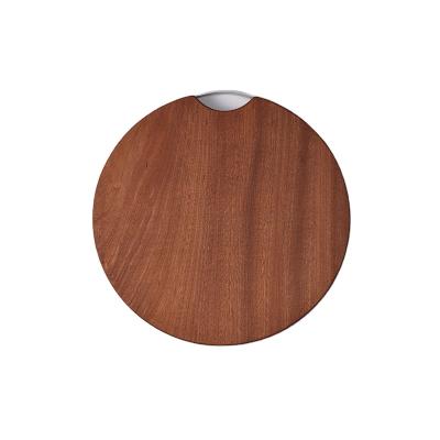 China High Quality Viable Ebony Round Cutting Board Kitchen Food Fruit Board Cutting Plates With Handles for sale