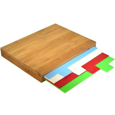 China Viable Luxury Color Coded Bamboo Chopper Wheat Plastic Cutting Boards for sale