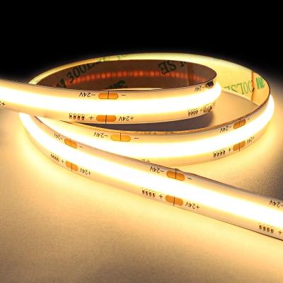 China HOTEL factory price 12V/24V cob led flexible strip cob strip light high CRI 90 for home/hotel/decorative lighting for sale