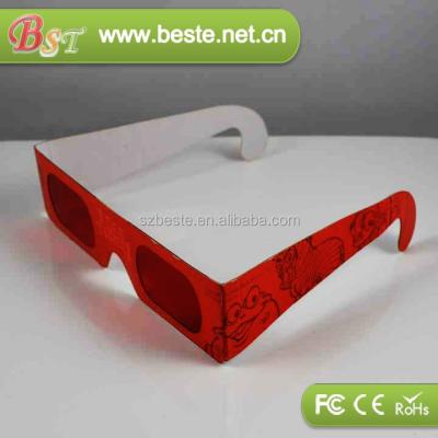 China 3D movie NEW! eco-friendly 3d decoder custom paper glasses for sale