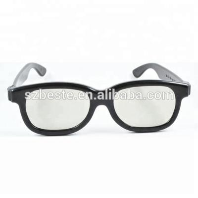 China 3d cinema with reald save 10% china plastic price 155* 155 *45 mm circular polarized 3d glasses for sale