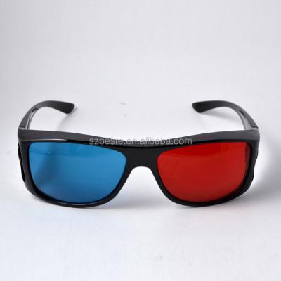 China Cool&Stylish 3D Computer Game Plastic Red Blue 3D Glasses for sale