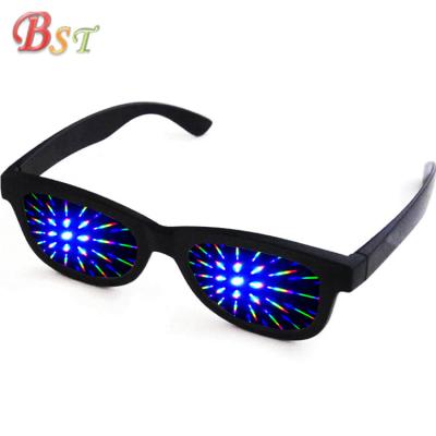 China NEW Promotion 2021 Concert 3D Fireworks Glass Heart Diffraction Glasses For Sale for sale