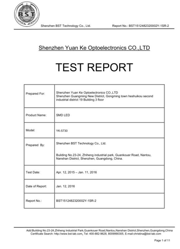 LM-80 - Shenzhen Yuanke electronic Co..Ltd