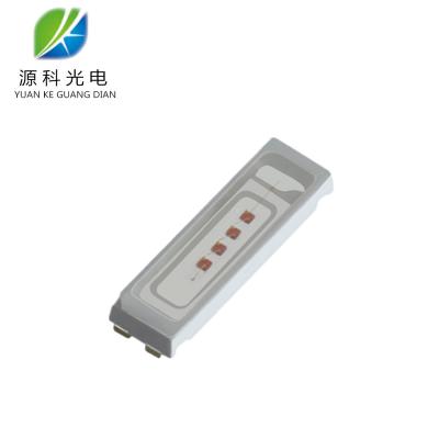 China High Voltage 8 - 9V 0.8 W 1w Led Chip , Yellow 4 Chip Led 2 Years Warranty for sale