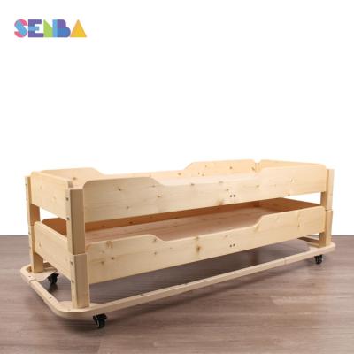 China Kindergarten Stackable Single House Kids Widely Used Design Environmental Material Special Bed For Children for sale